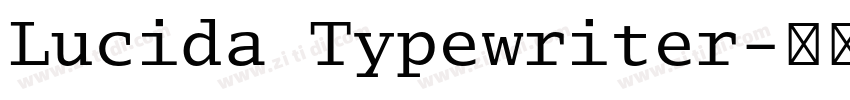Lucida Typewriter字体转换